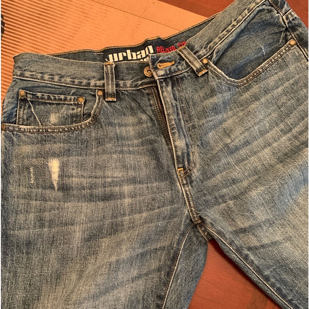 Men’s urban pipeline jeans 33x30, relaxed straight